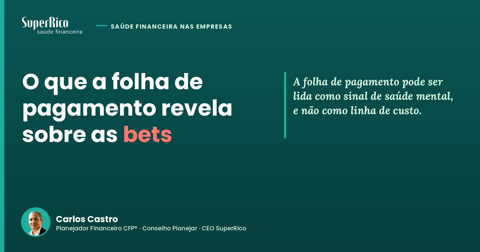 O que a folha de pagamento revela sobre as bets